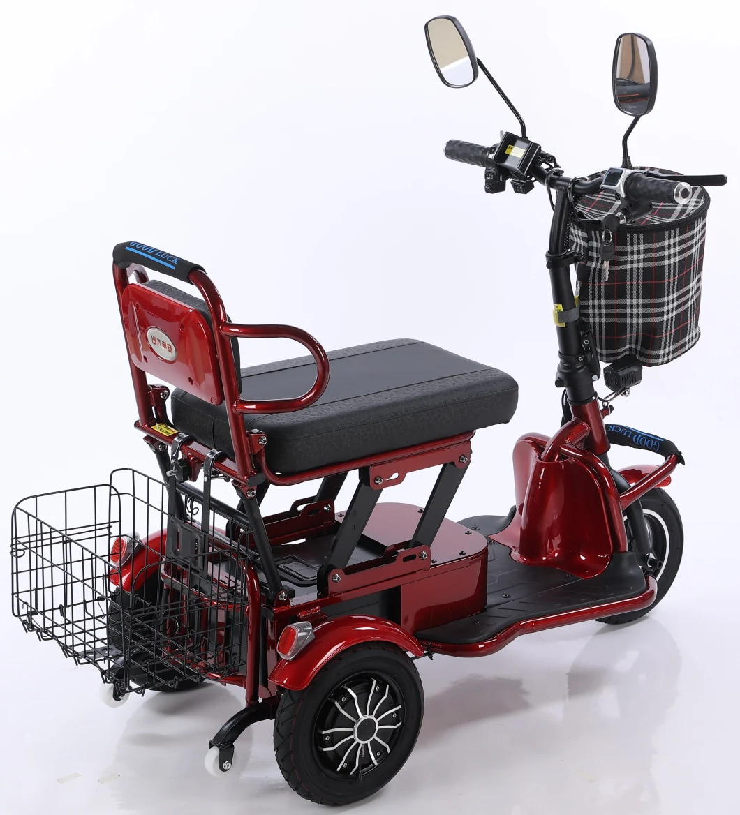 Hot Selling Electric Tricycle Folding Old-Fashioned Scooter Small Portable Tricycle Scooter for The Disabled