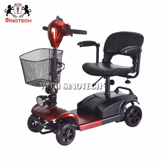 Scooter de mobilidade elétrica portátil leve de 4 rodas 350 W por atacado para pessoas idosas